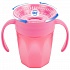 Чашка-поильник 200 мл розовый, cheers 360, 6+ месяцев  - миниатюра №4